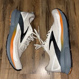 Brooks Men's Trace 3 Running Shoes - White / Orange / Goblin Blue Size 11